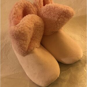 NEW Soft Surroundings Sherpa Bootie Slippers